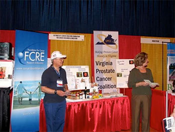 FCRE materials on display at a co-sponsored fundraising event in Chicago